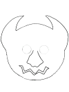 masque de diable modèle