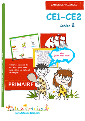 Cahier De Vacances Ce1 Ce 2 Cahier 2 Sur Tete A Modeler