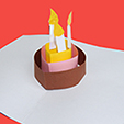 Carte Pop Up Gateau D Anniversaire Bricolage Papier Tete A Modeler