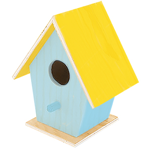 Nichoir à Oiseau En Bois Peint Nichoir Sur Tête à Modeler