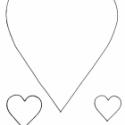 Gabarit des coeurs pour la carte coeur