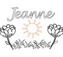 Jeanne, coloriages Jeanne