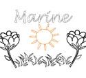 Marine, coloriages Marine