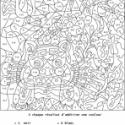 Jeux de coloriages numérotés, des coloriages cachés gratuits