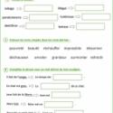 Vocabulaire : exercices de soutien scolaire pour les enfants en CE2