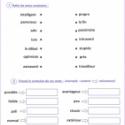 Exercice vocabulaire : les contraires