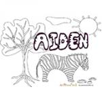 Aiden, coloriages Aiden