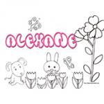 Alexane, coloriages Alexane