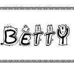 Betty, coloriages Betty