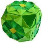 pliage d'une boule en papier