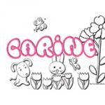 Carine, coloriages Carine