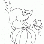Un coloriage à imprimer pour halloween