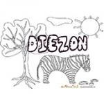 Diezon, coloriages Diezon
