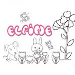 Elfine, coloriages Elfine