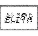 Elisa, coloriages Elisa