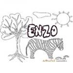 Enzo, coloriages Enzo