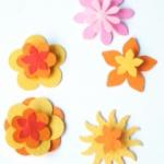 Fleurs de scrapbooking