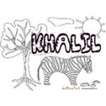 Khalil, coloriages Khalil