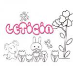 Leticia, coloriages Leticia