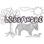 Lissandre, coloriages Lissandre