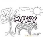 Many, coloriages Many