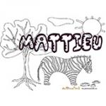Mattieu, coloriage Mattieu