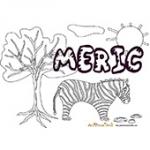 Meric, coloriages Meric