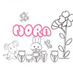 Nora, coloriages Nora
