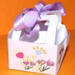 Panier fleurs à imprimer