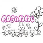Rosanne, coloriages Rosanne