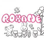 Roxane, coloriages Roxane
