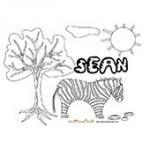 Sean, coloriages Sean