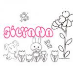 Silyana, coloriages Silyana