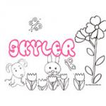 Skyler, coloriages Skyler
