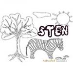 Sten, coloriages Sten