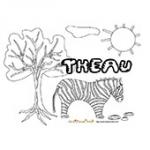 Theau, coloriages Theau