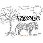 Timeo, coloriages Timeo