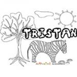 Tristan, coloriages Tristan