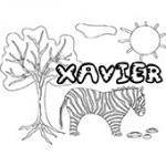 Xavier, coloriages Xavier