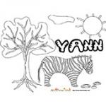 Yann, coloriages Yann