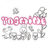 Yasmine, coloriages Yasmine