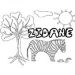 Zidane, coloriages Zidane