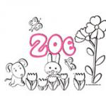 Zoe, coloriages Zoe