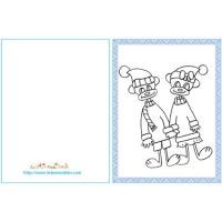 Cartes de Noël ou cartes de voeux à imprimer et à colorier. Ces petites cartes à cadeaux ou mini cartes de voeux sont toute décorées d'un coloriage de Noël, une fois imprimer il ne reste plus qu'à les colorier, chaque carte sera ainsi unique !