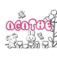 Agathe, coloriages Agathe