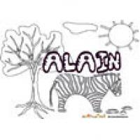 Alain, coloriages Alain