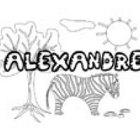 Alexandre, coloriages Alexandre
