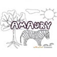 Amaury, coloriages Amaury