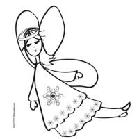 Coloriage des ange de Noël