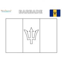 Coloriage des drapeaux des Caraïbes d'Amérique